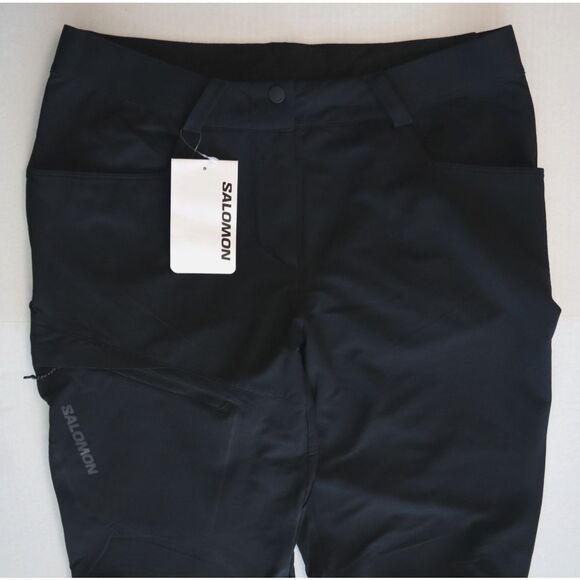 Salomon LC1828100 Women's Sz 10 Deep Black Wayfarer Warm Winter Pants - Picture 9 of 12